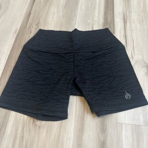 Ryderwear Black zebra print shorts
